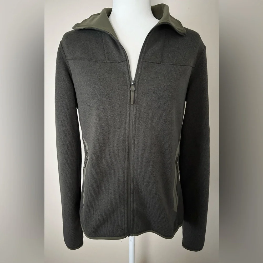 Arc’teryx Full Zip Forest Green Sweater Jacket - Picture 13 of 14